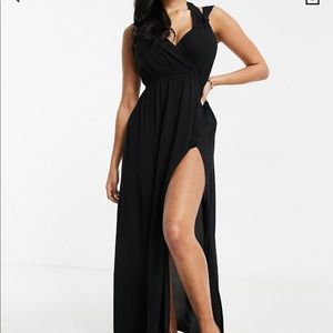 ASOS Fuller Bust Beach Maxi Black Size 6